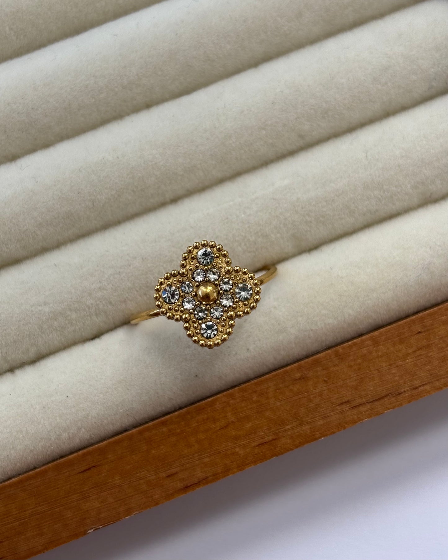 Clover ring.